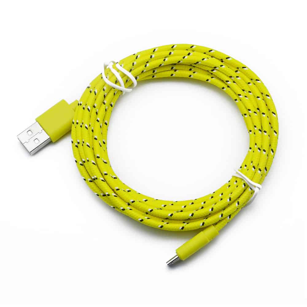 Yellow bulk usb cable