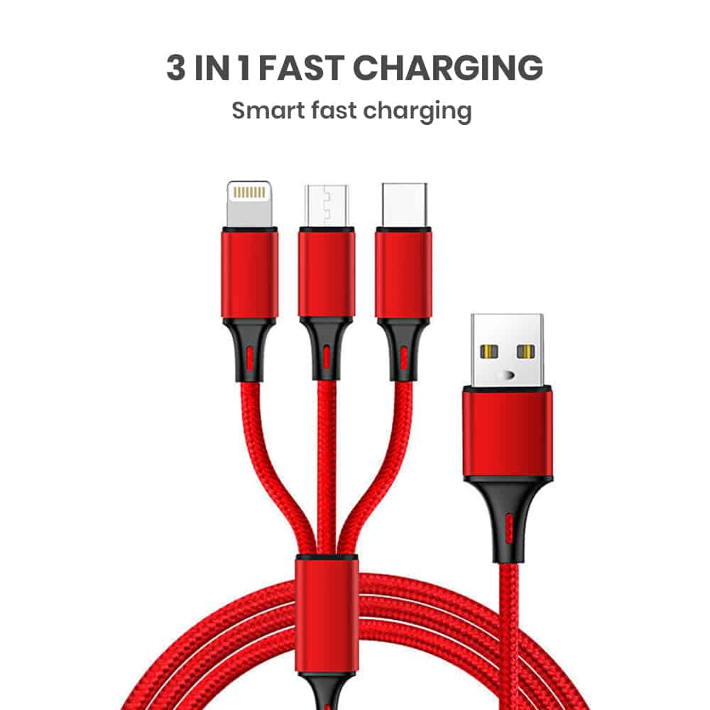 3-in-1 fast charging wholesale cables
