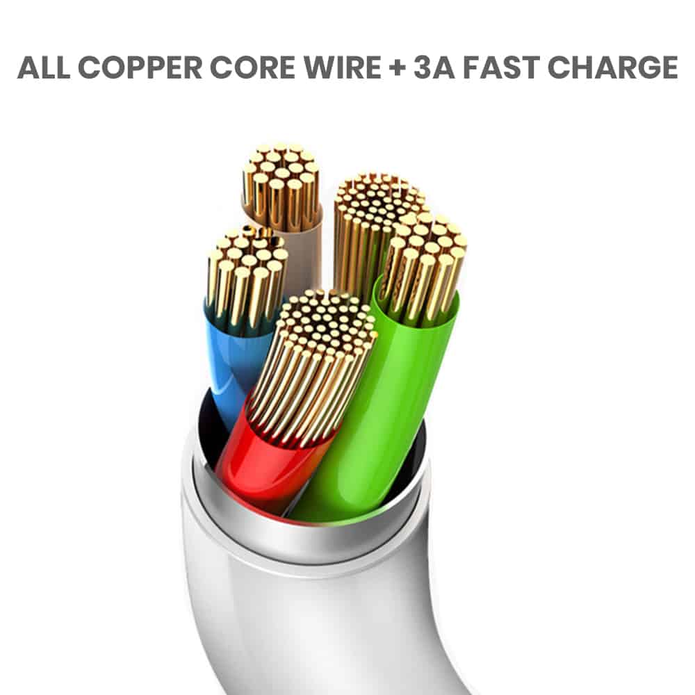 3A wholesale cables for Type C with copper wire