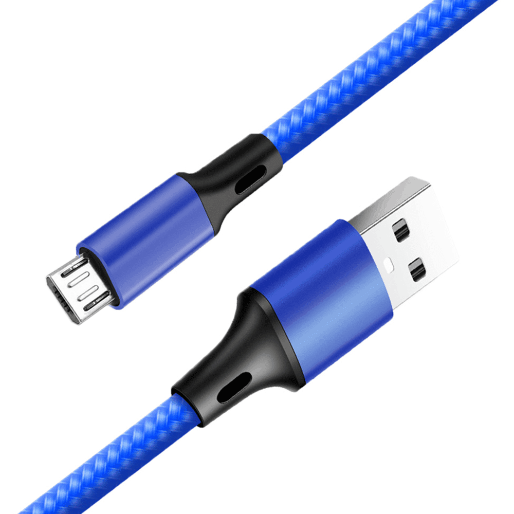 Blue Bulk micro usb cables in wholesale