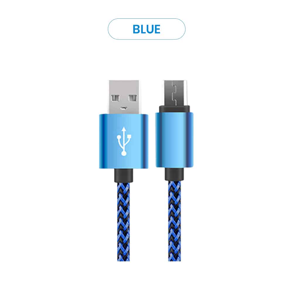 Blue color bulk micro usb cables