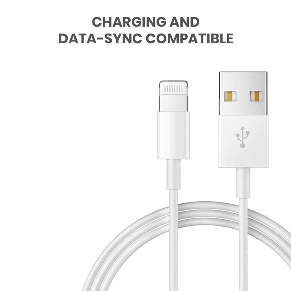 Easy data sync with iphone charging cable_