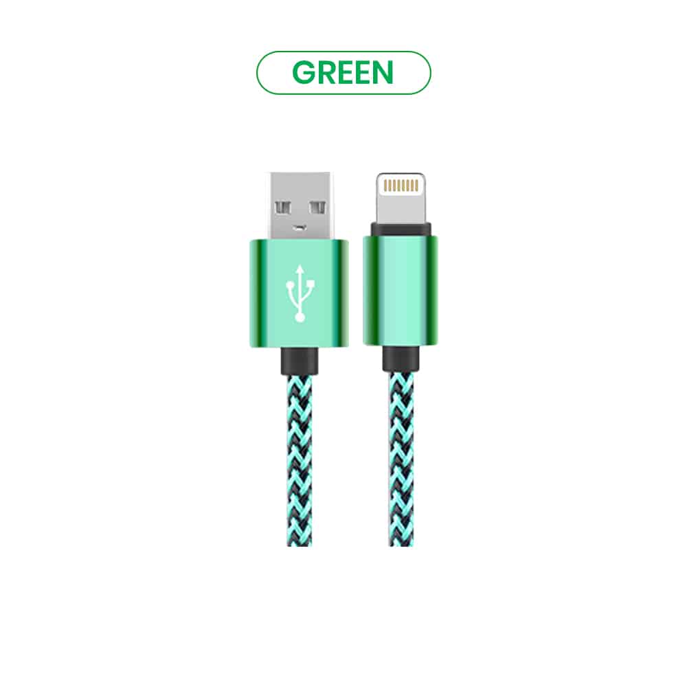 Green Braided bulk Lighting cable