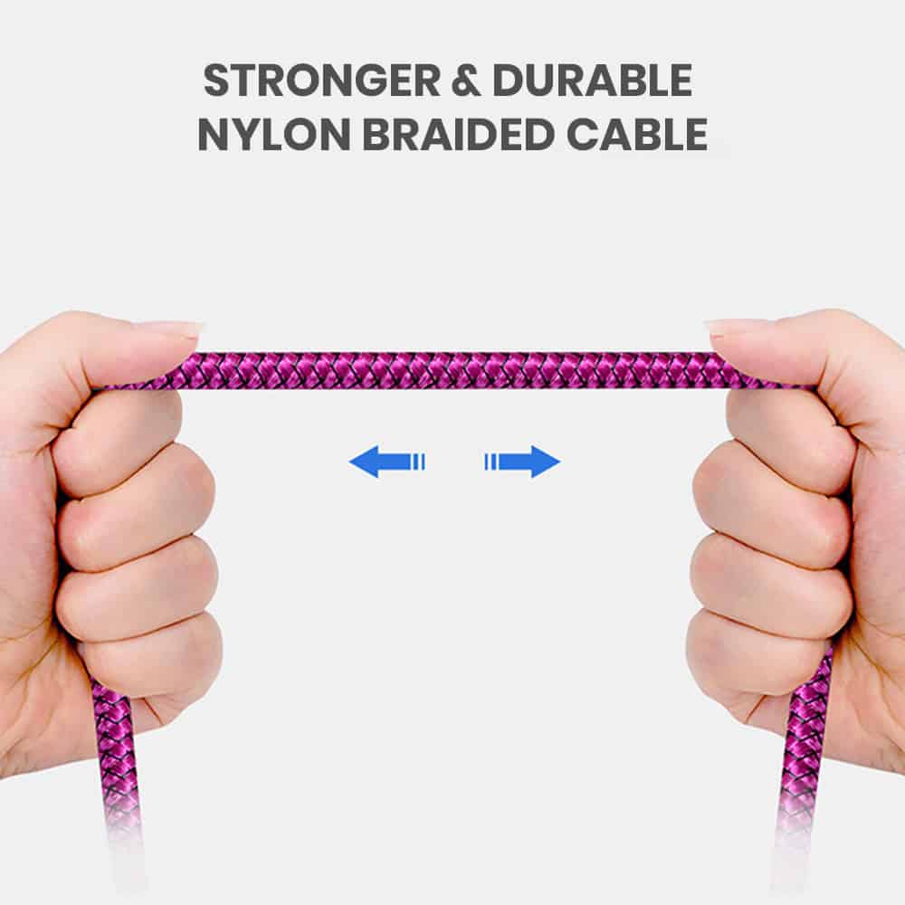 Nylon braided bulk micro usb cables