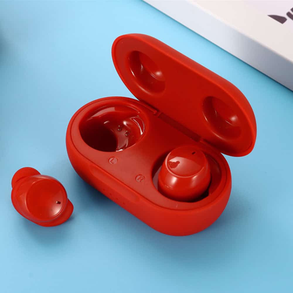 Red Wireless Bluetooth Earbuds