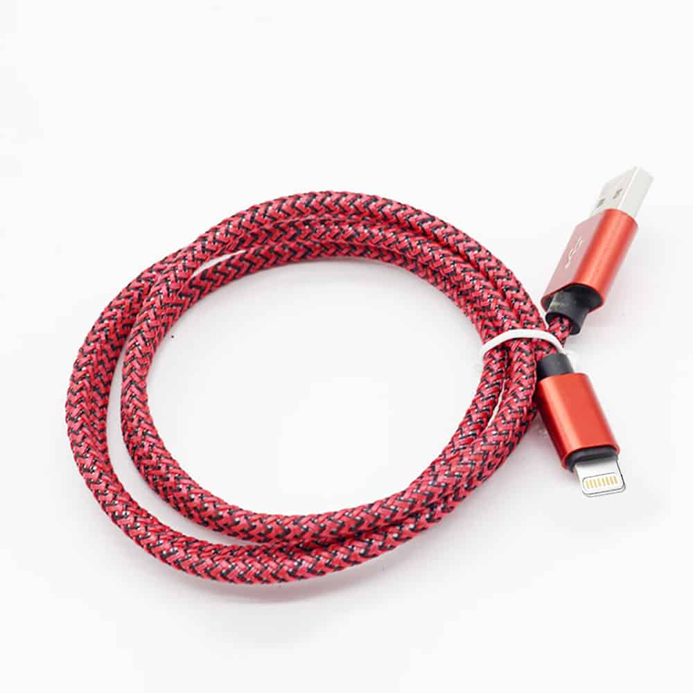 Red bulk lightning cable in wholesale