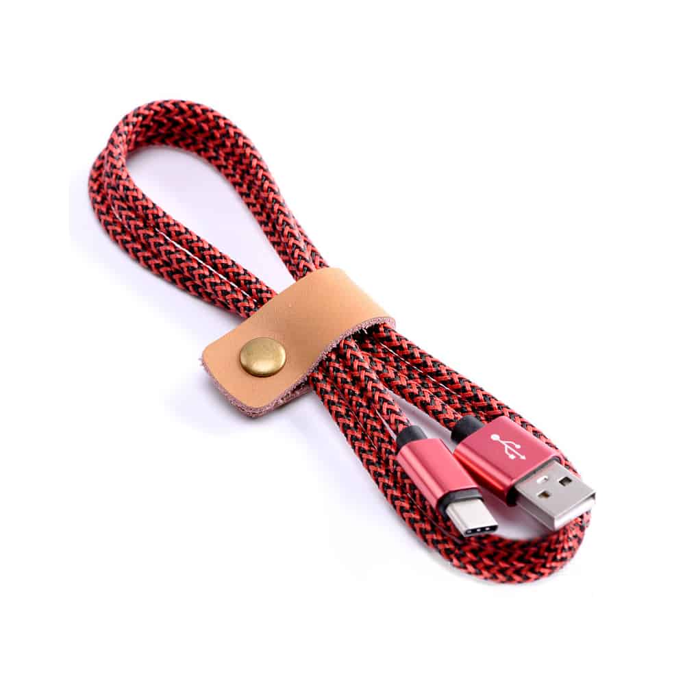 Red bulk usb cable for type-c