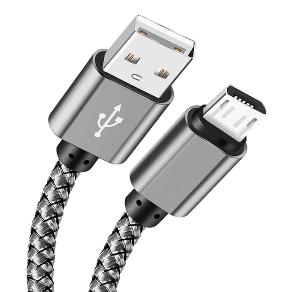 Silver color bulk usb cables for android