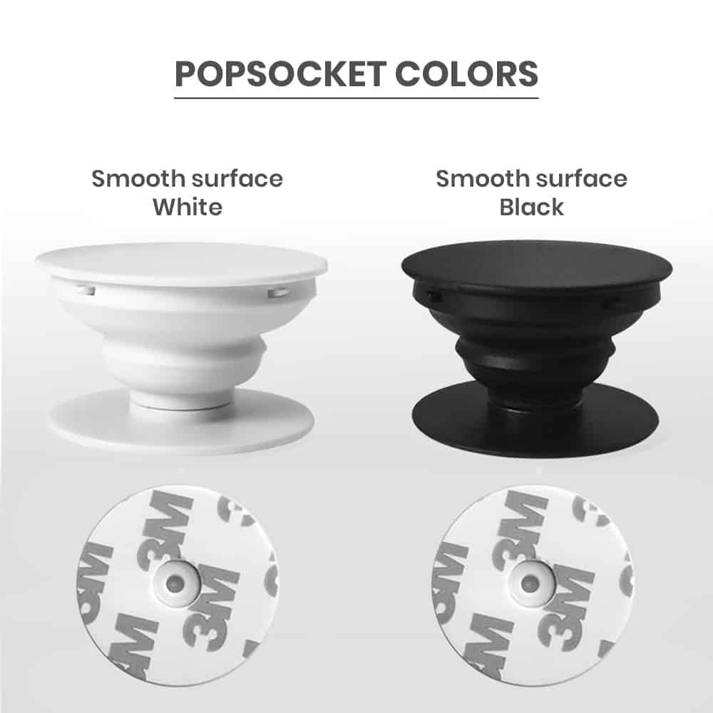 Smooth surface plain popsockets in bulk