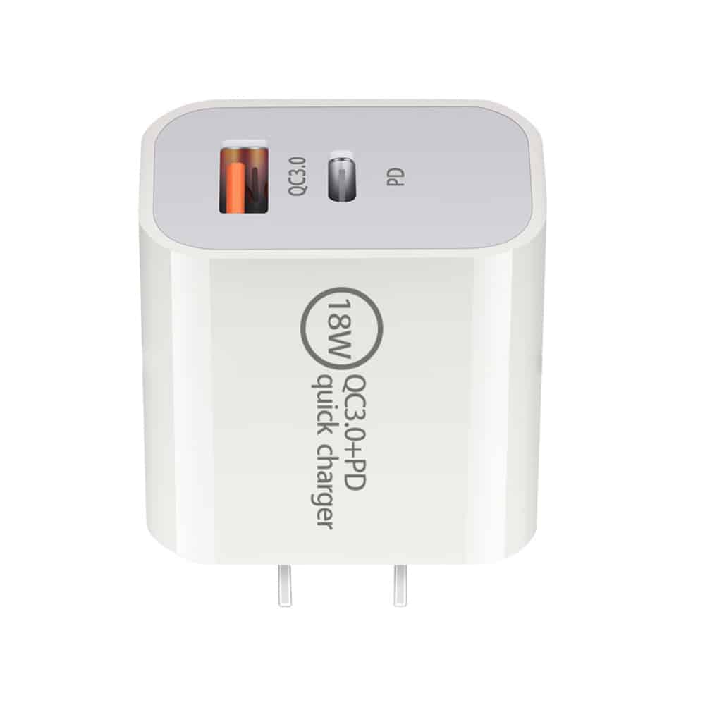 White Dual PD Charger in Bulk