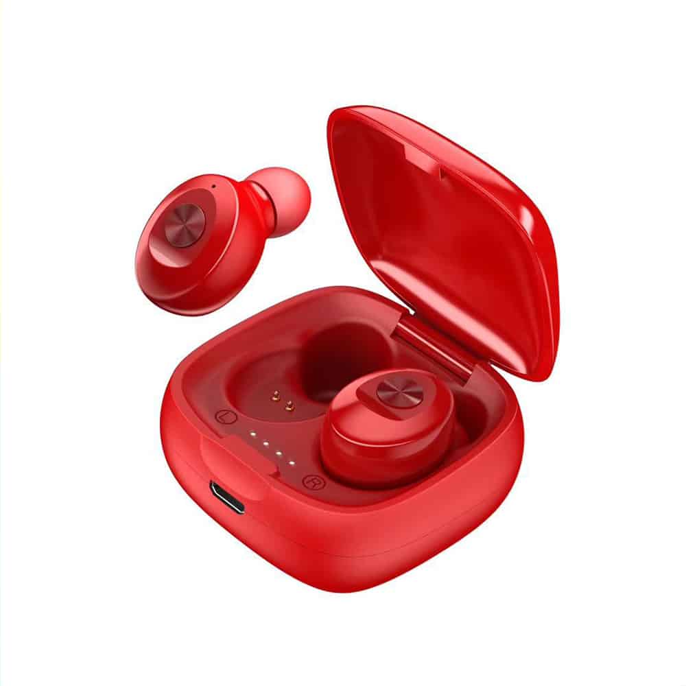 bulk earbuds in red color