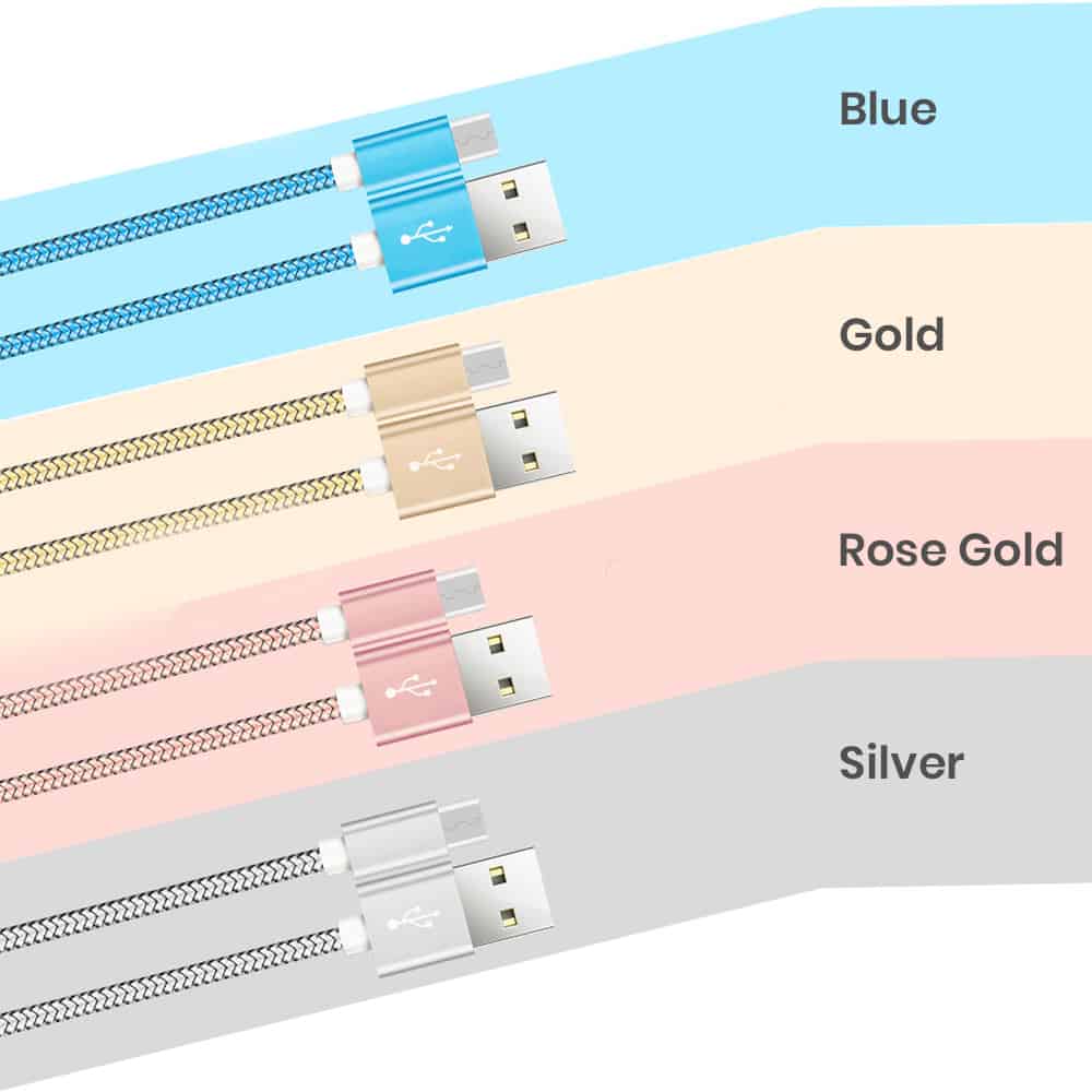 bulk usb cables in different color options