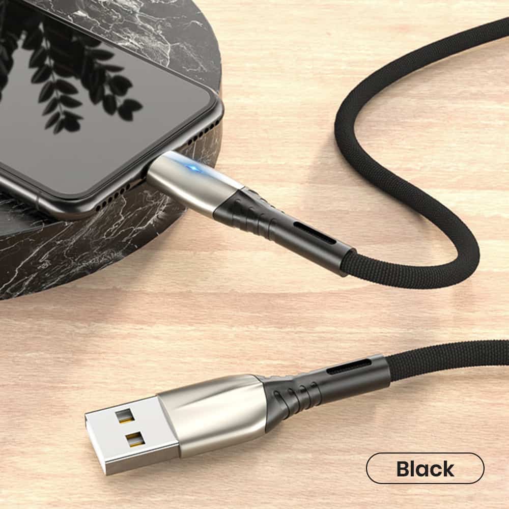 Black bulk iphone cable