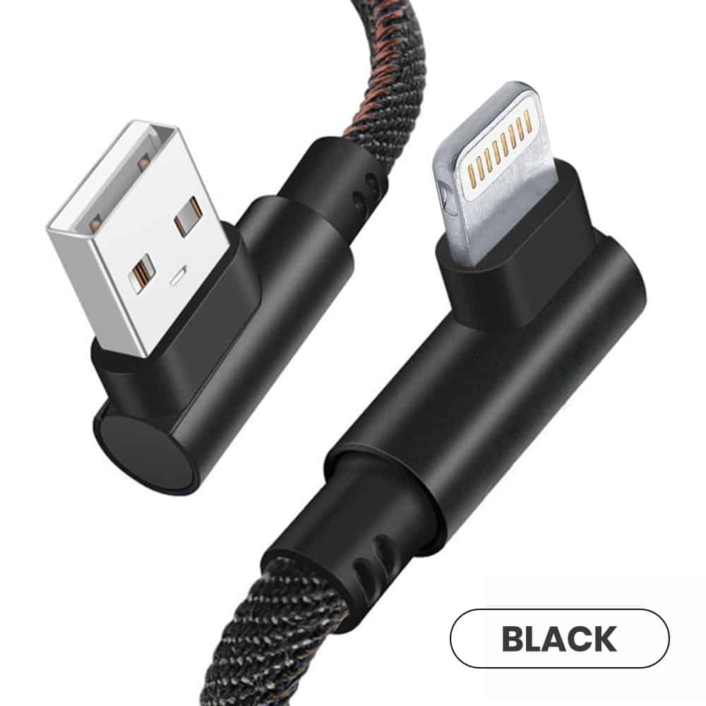 Black color bulk lightning cable