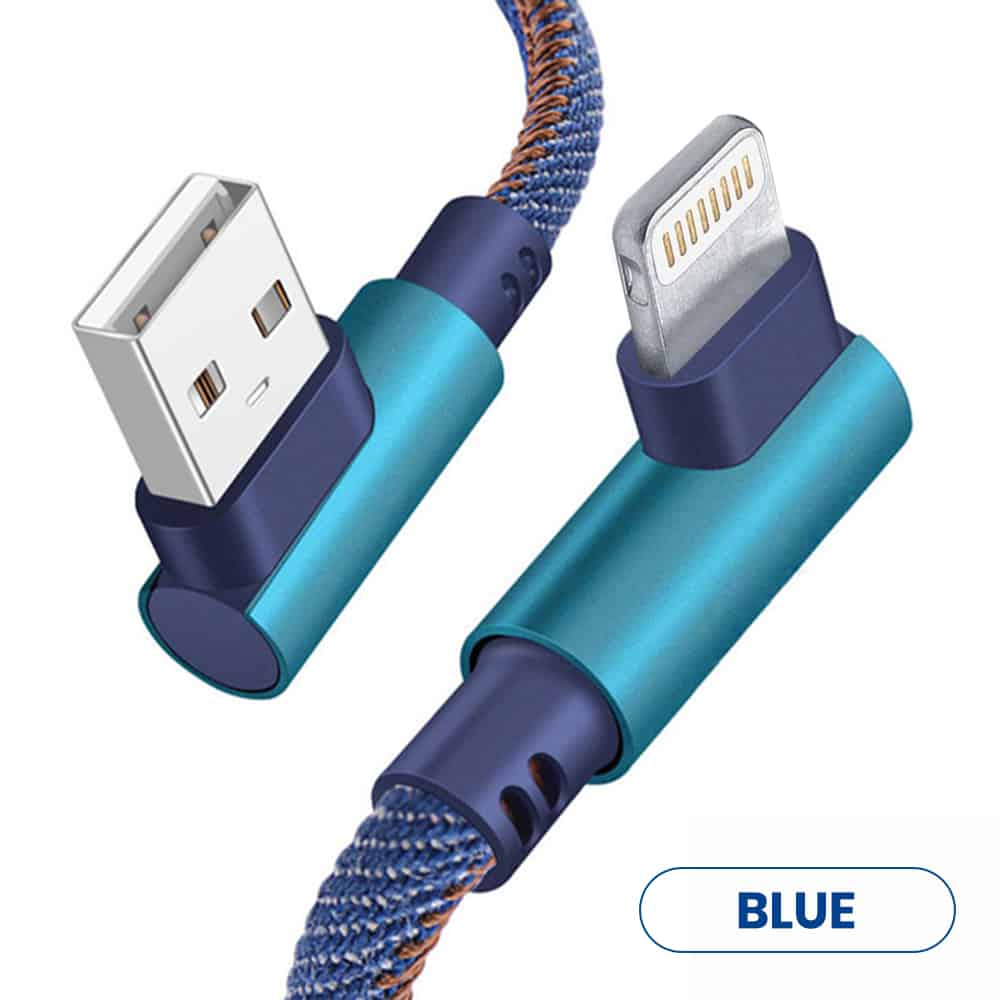 Blue color bulk lightning cable