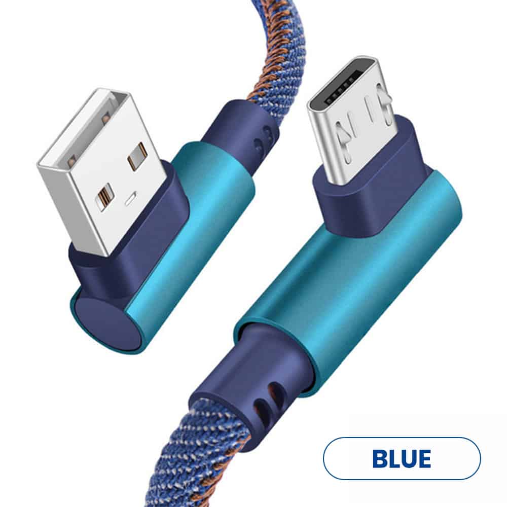 Blue color bulk usb cables for android device