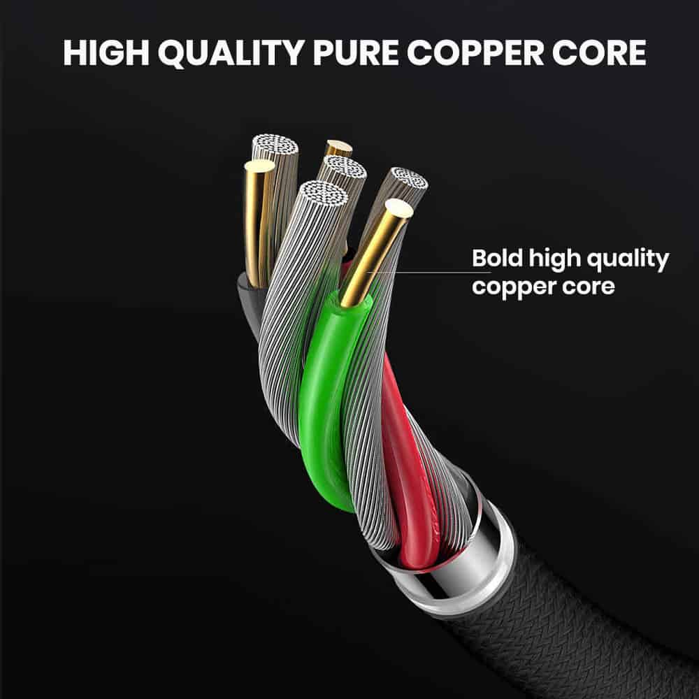 Copper core bulk iphone charger cables