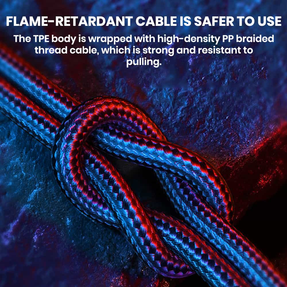 Flame retardant bulk lightning cable