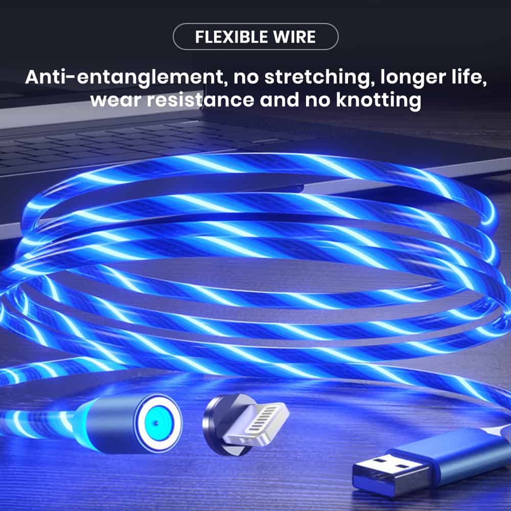 Flexible bulk lightning cable