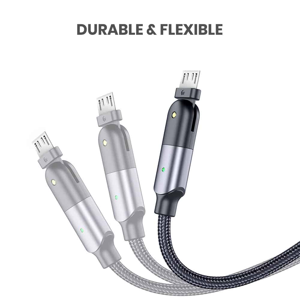 Flexible bulk phone charging cables