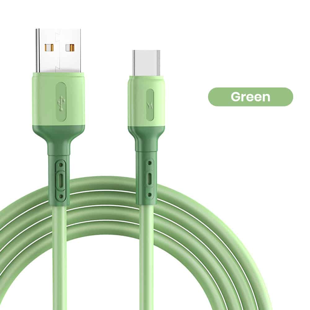 Green color bulk usb cables for type-c