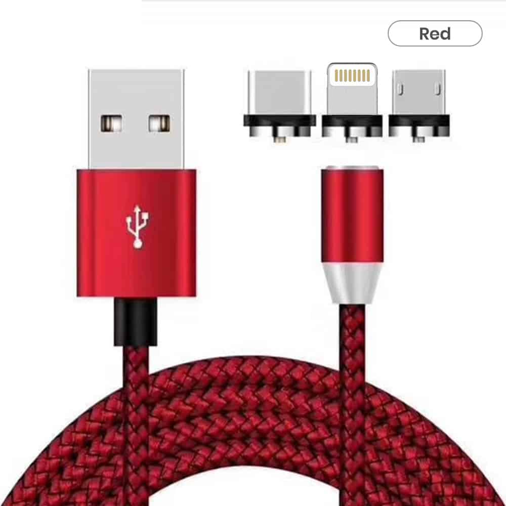 Magnetic head bulk usb cables in red color