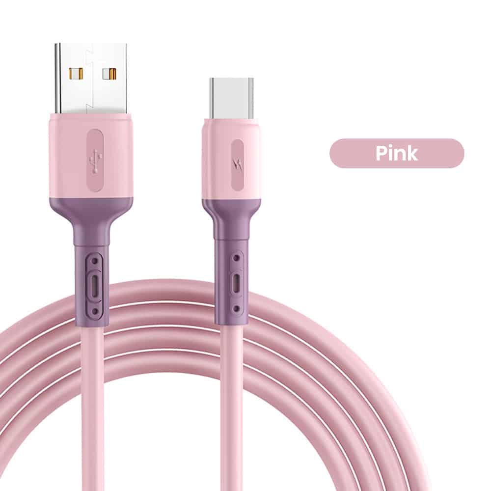 Pink color Type-c bulk usb cables