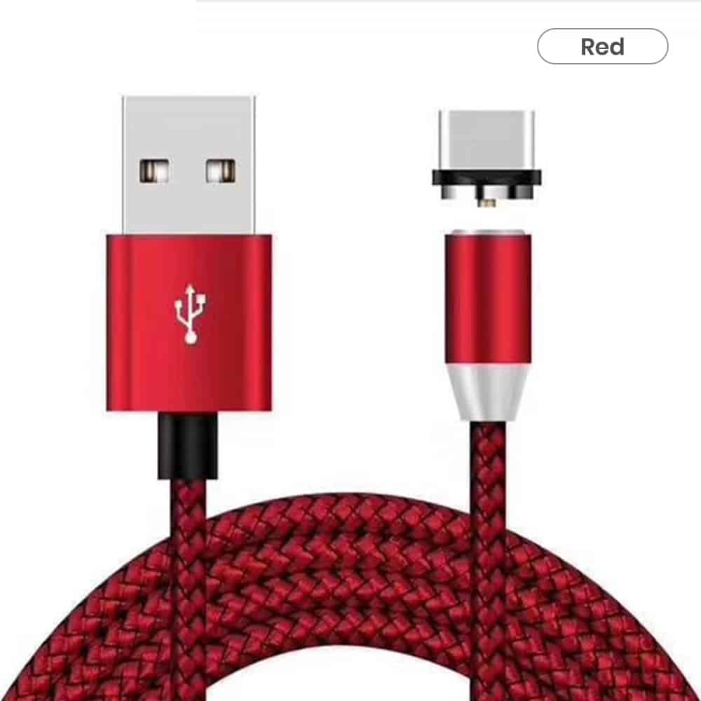 Red color bulk USB cables with magnetic head