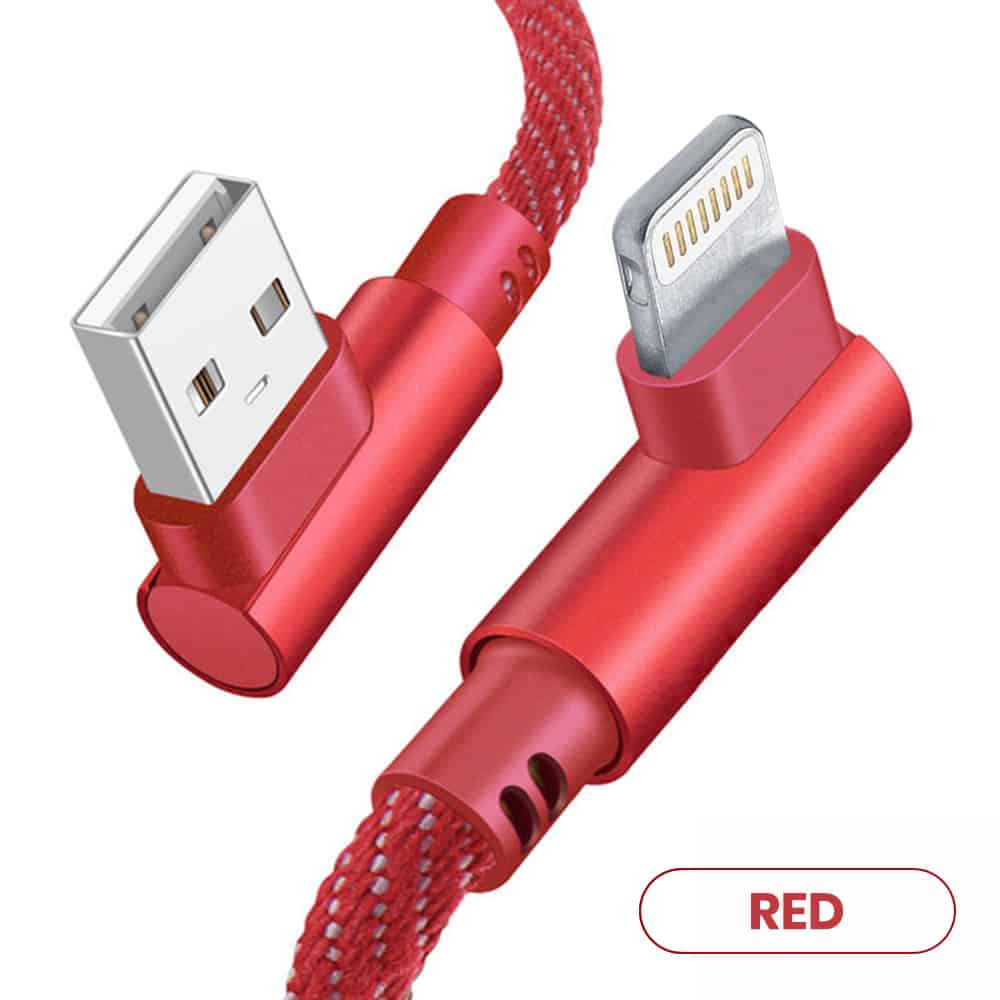 Red color bulk lightning cable