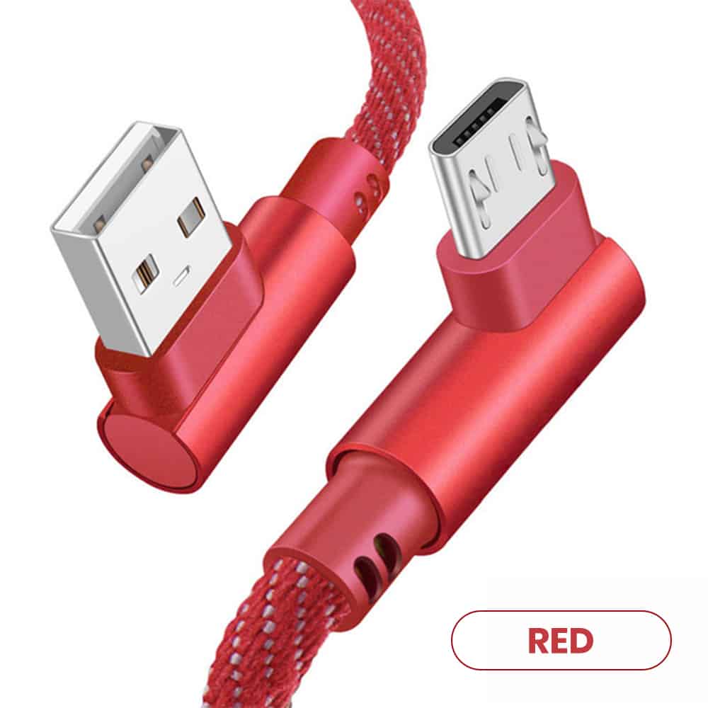 Red color bulk micro usb cables