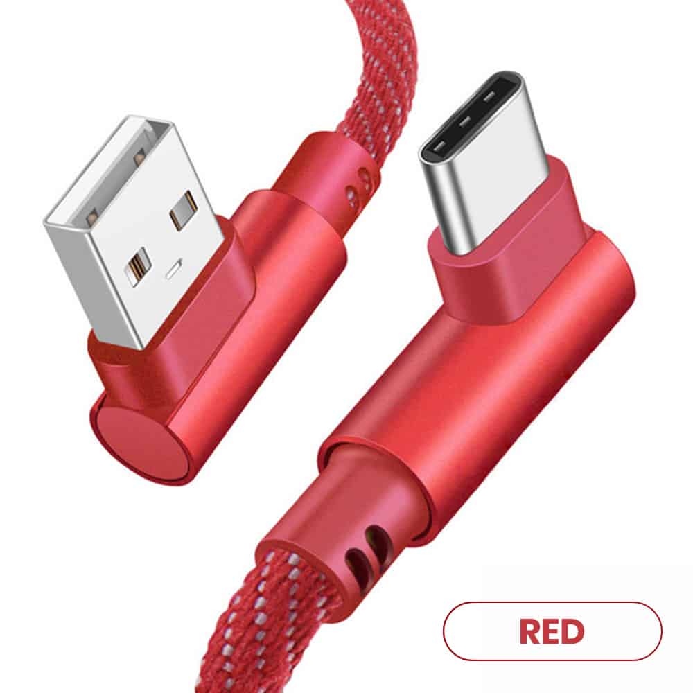 Red color bulk usb cables for type-c