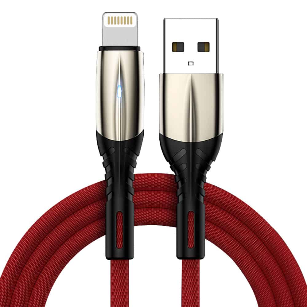 bulk lightning cable in red