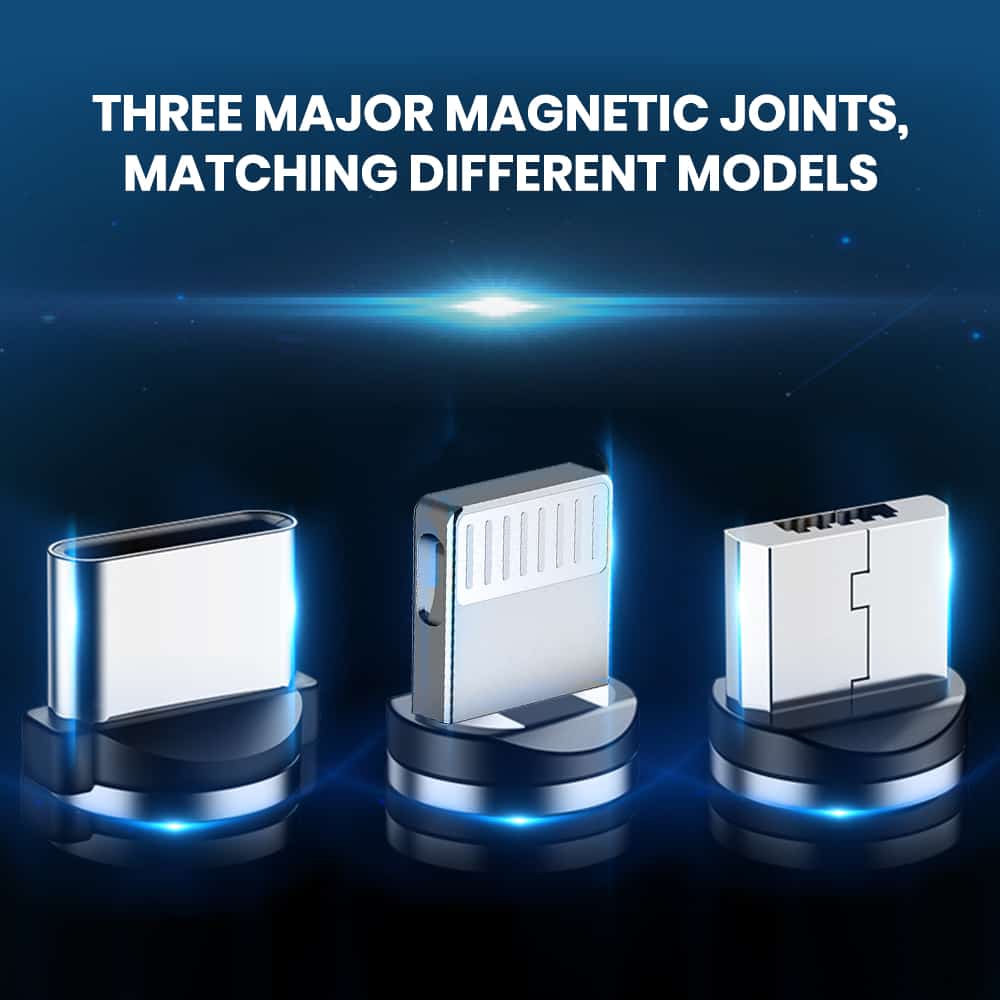 bulk usb cables with three major magnetic joints