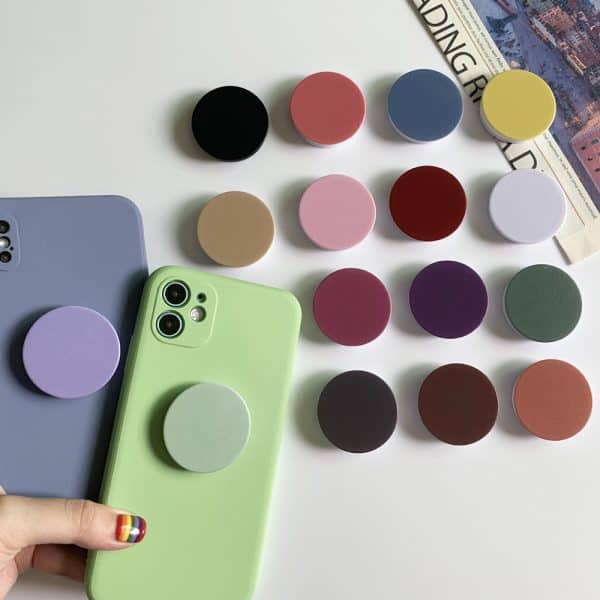 pure solid color phone grip cheap popsockets_