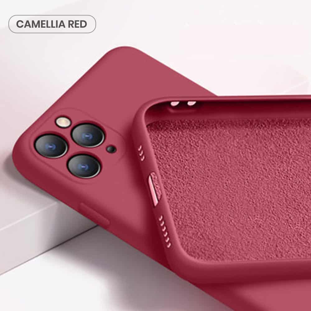 Camellia Red color wholesale phones cases in cheap