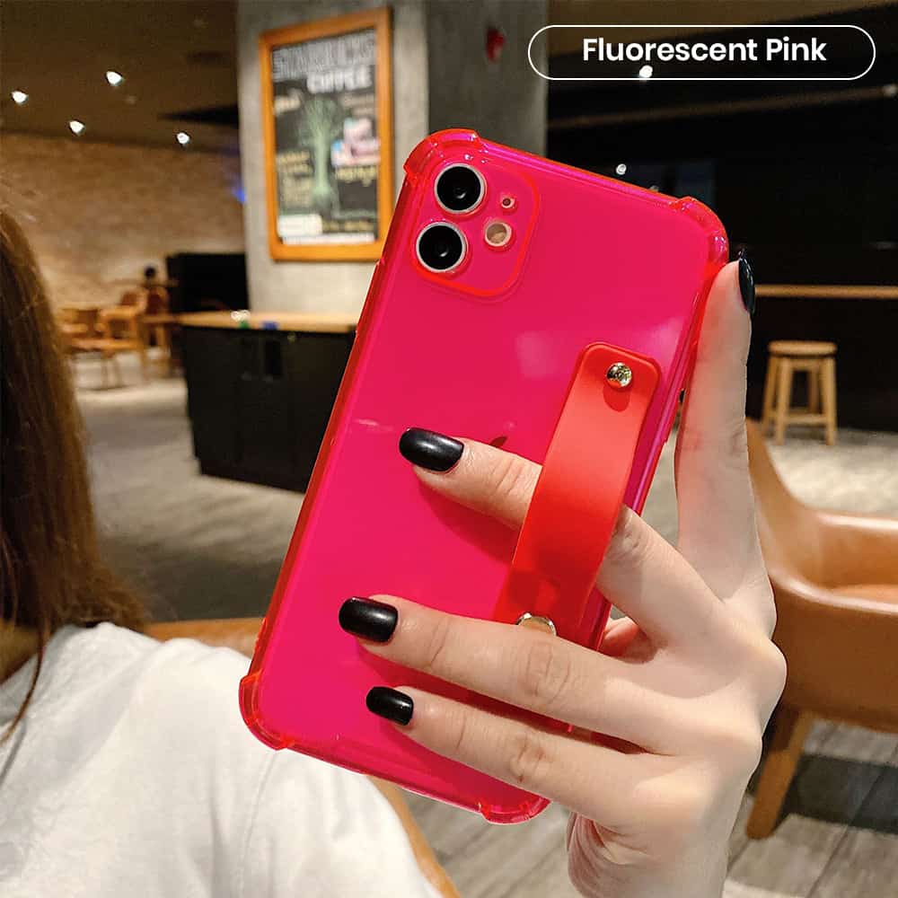 Fluorescent Pink color bulk phone cases