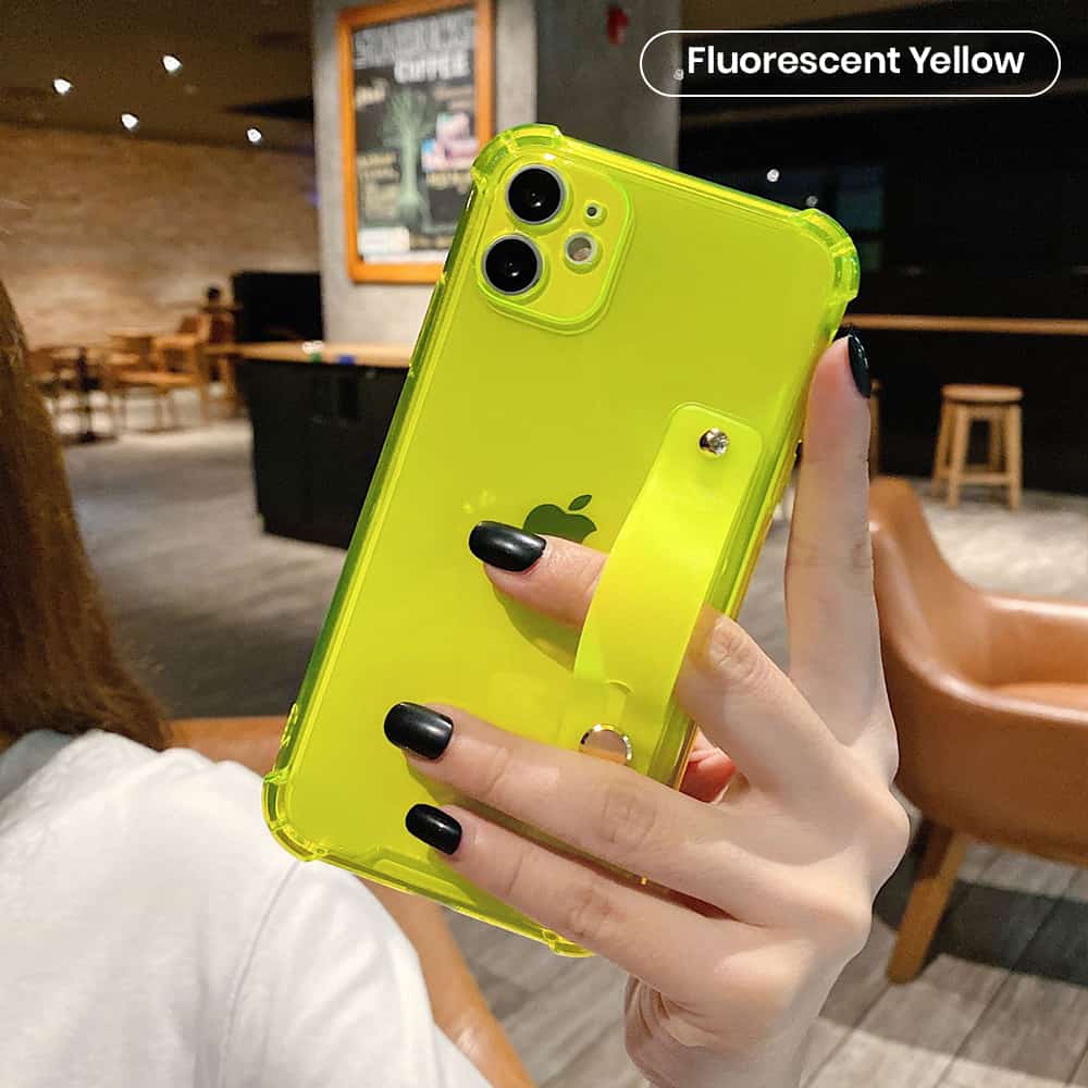 Fluorescent yellow color bulk phone cases