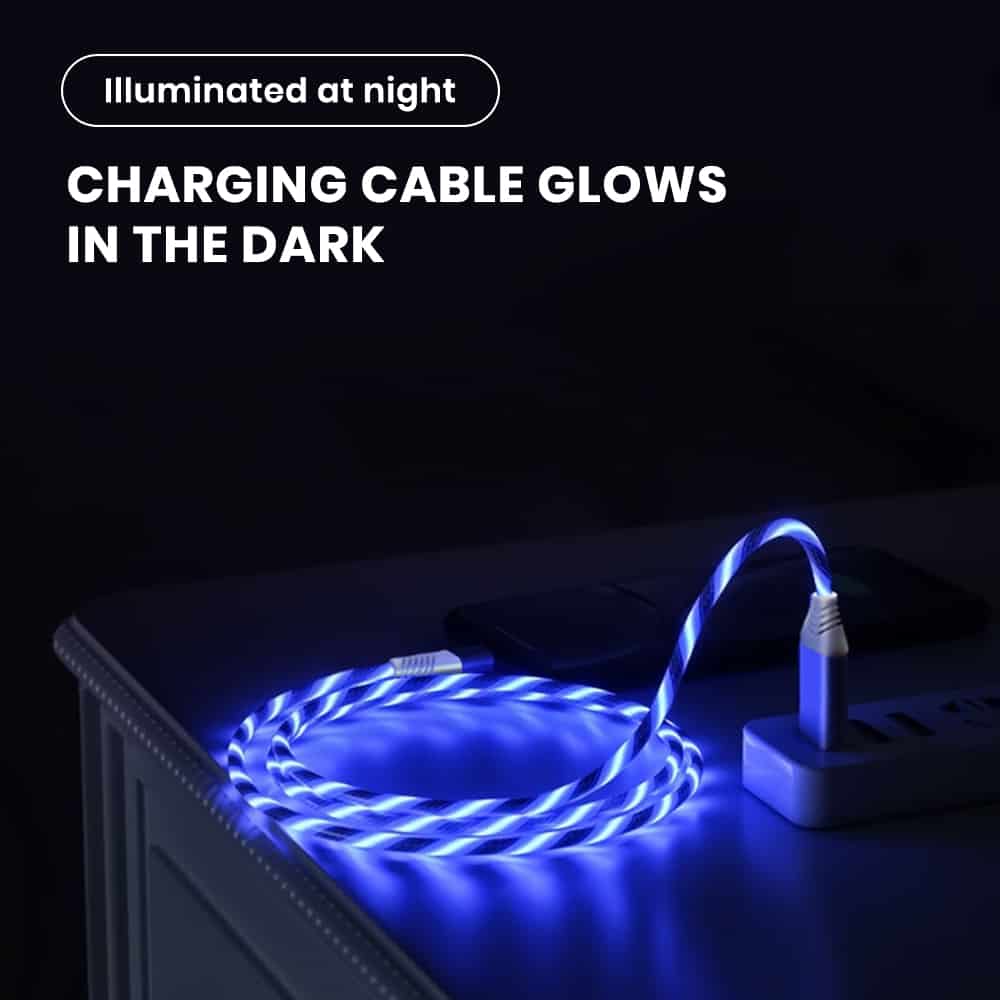 Glowing bulk usb cables for android device