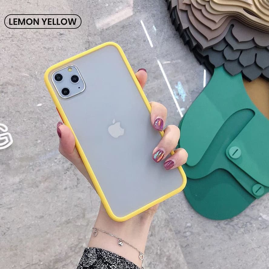 Lemon Yellow color wholesale phone case in cheap