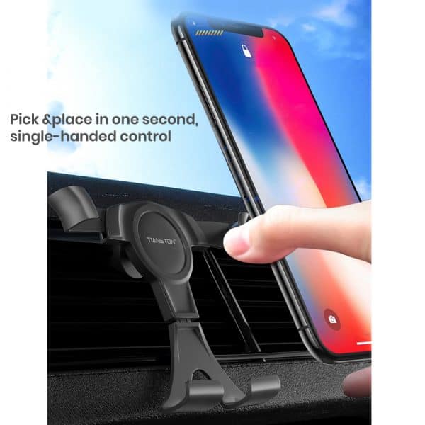 black phone holder in bulk with 360 degree protection