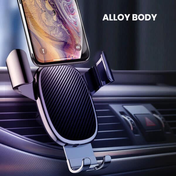 Bulk car phone holder made from alloy body