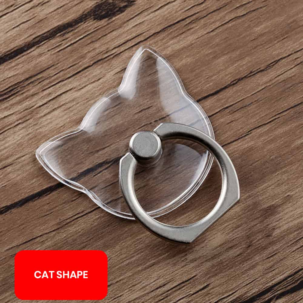 Cat shape transparent ring holder in bulk