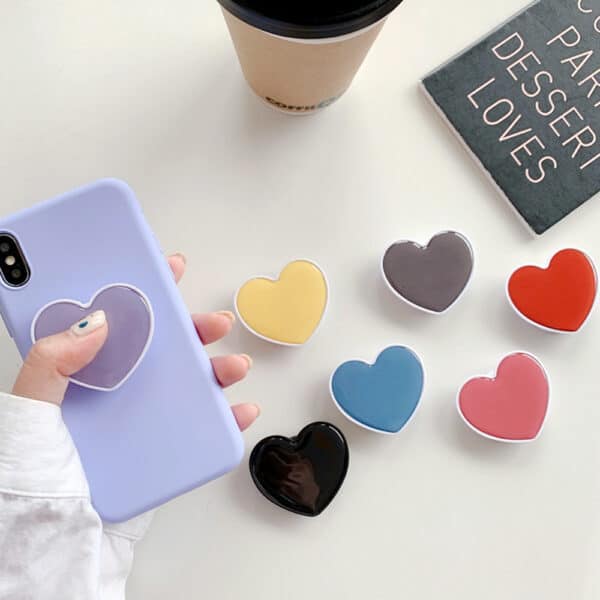 Heart shape popsocket in bulk with different colors