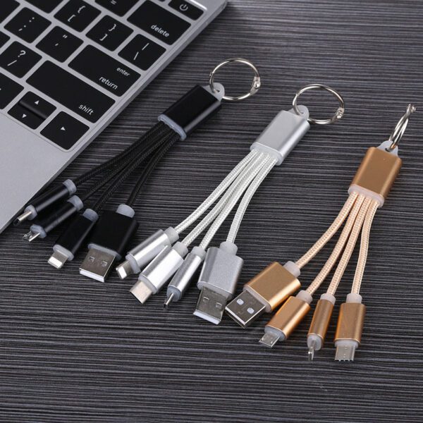 3 in 1 cable keychain